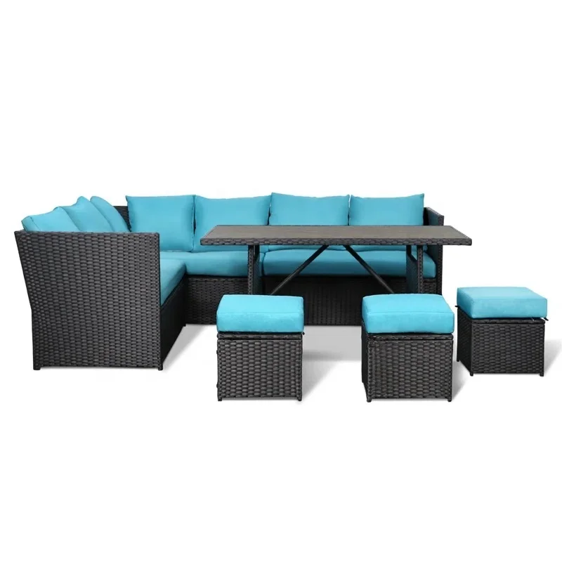 Garden sets Outdoor Patio PE Rattan Wicker Sofa  Furniture  Set for hotel and  home furniture