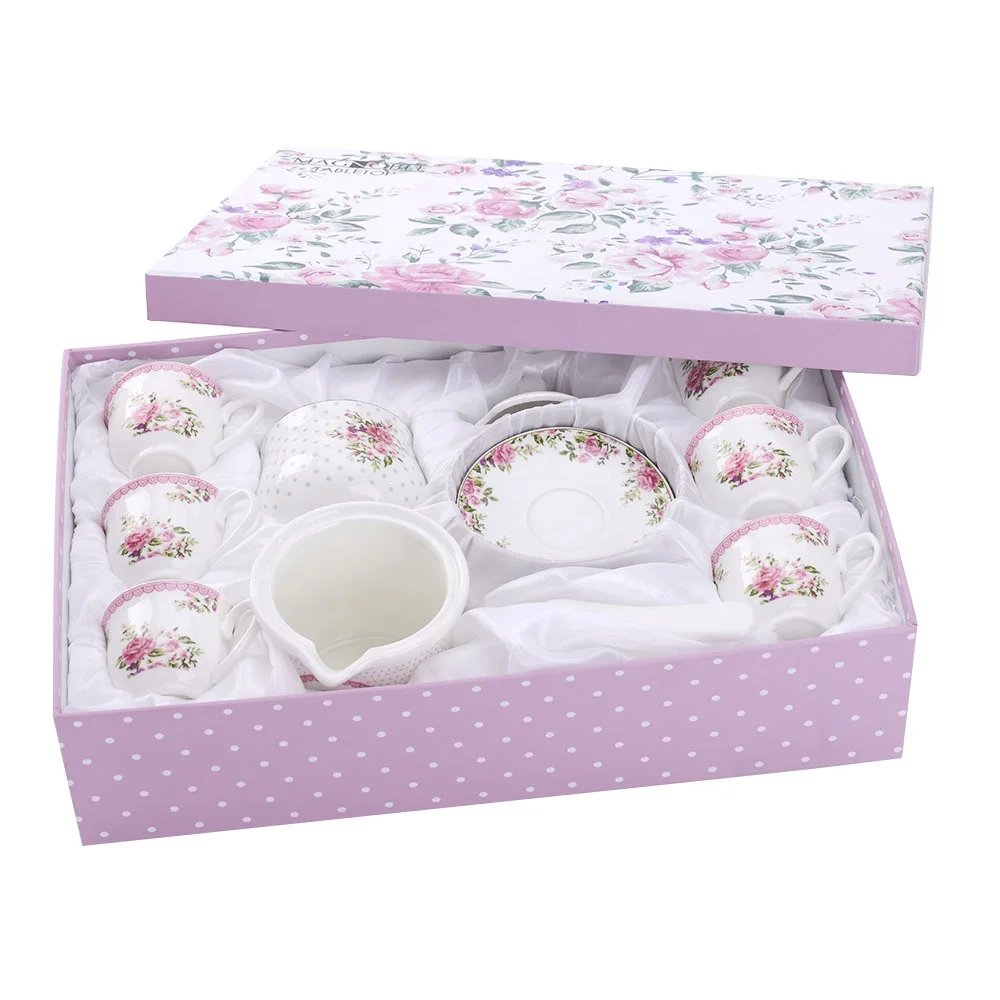 New products porcelain bone china coffee cup and saucer sets ceramic Arabic