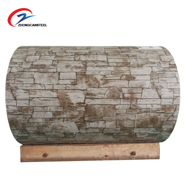 Waterproof wood grain printed ppgi / ppgl steel in coil for building material multi-application 900mm width color coated roll