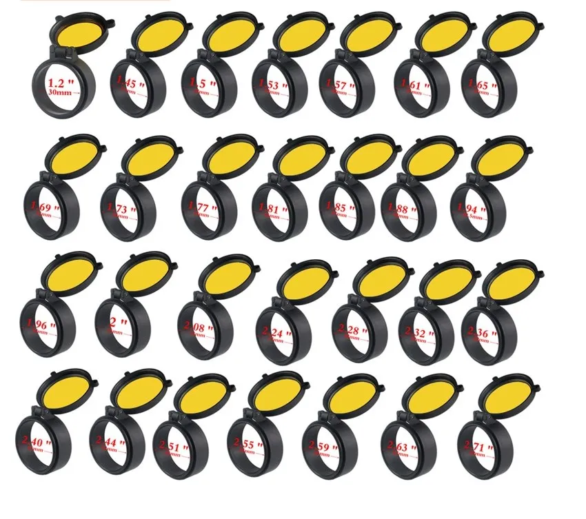 25.4-69MM Scope Lens Cover Flip Up Quick Spring Protection cover Objective Lens