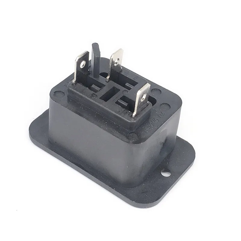 High quality IEC60320 C19 power socket with screw hole with certificate 16A250V female C19 power outlet for PDU UPS