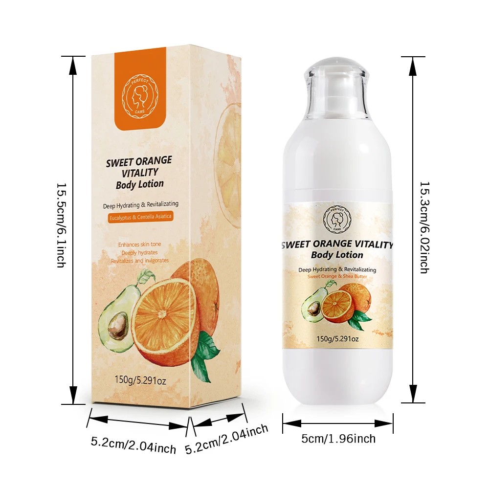 wholesale Skin Care Products Organic Vitamin C Brightening Whitening moisturizing orange Body Lotion