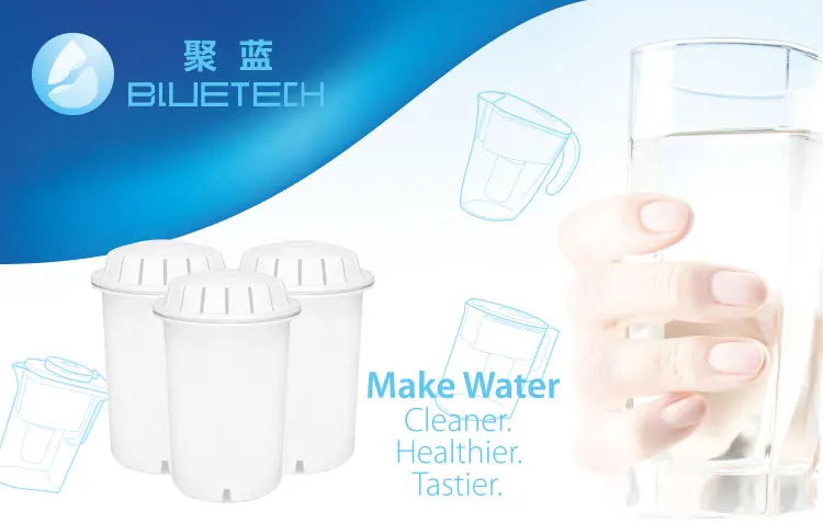 China Factory Wholesale Water Pitcher Replacement Filter Water Filter Cartridge Alkaline Water Filter Replacement