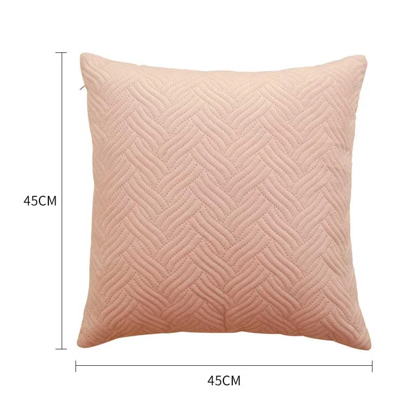 Wholesale Bedside Pillowcase Ultrasonic Pionsonic Embossing Home Sofa Pillowcase Cushion Cover