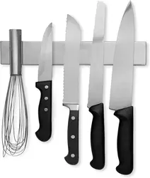 Stainless Steel Kitchen Magnetic Knife Utensil Holder for Home Organizer
