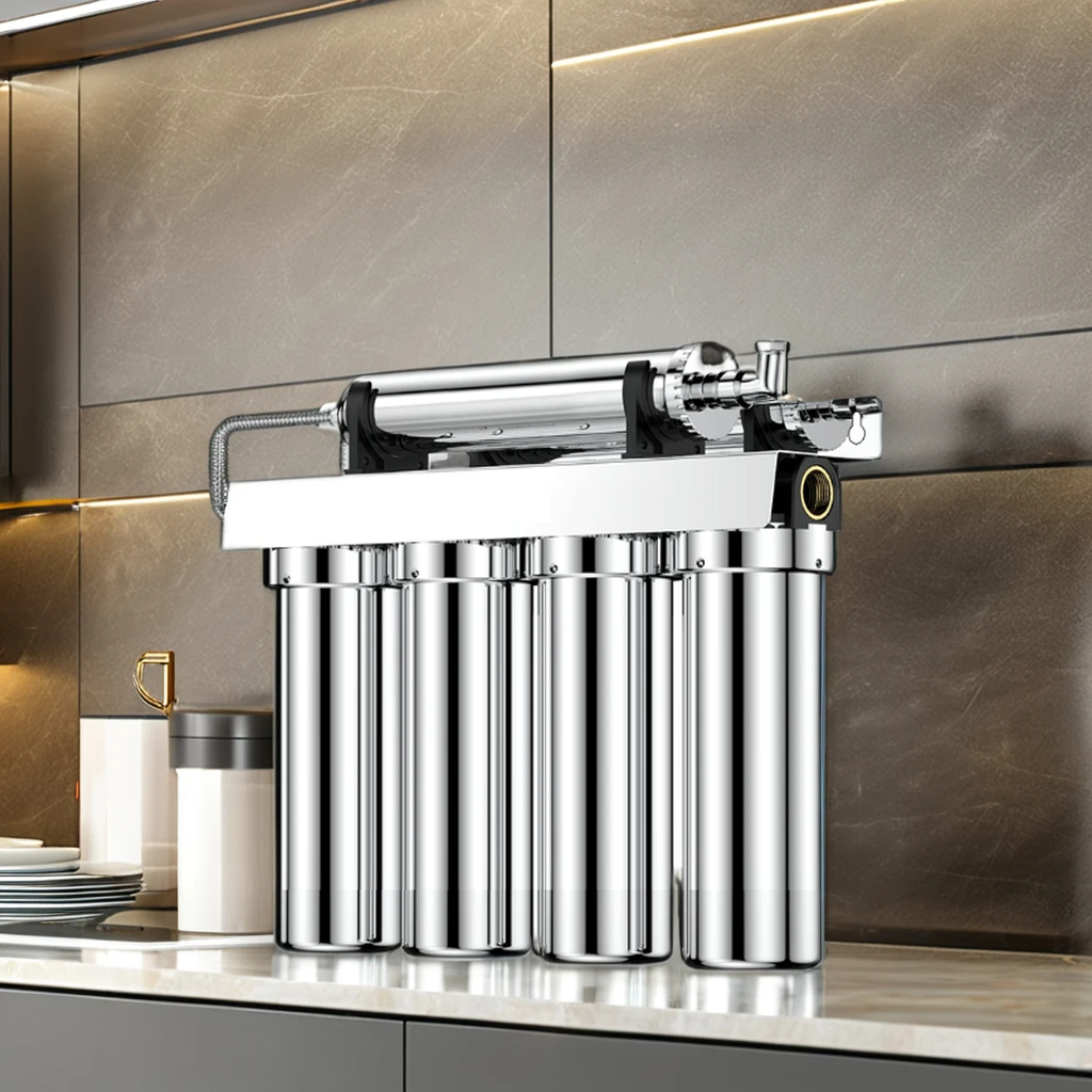 Wholesale 1200L Six-Stage Stainless Steel  Ultrafiltration Water Purifier Large Diameter household drink tap well water filter