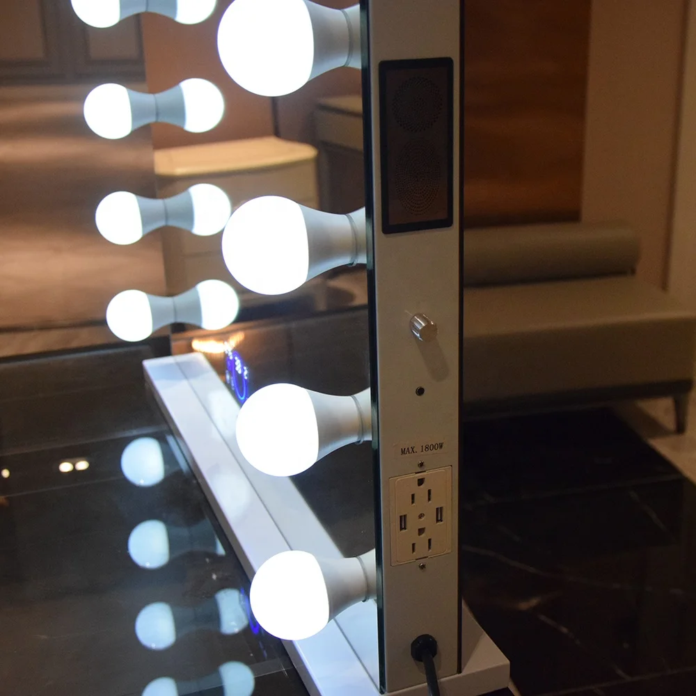 Stock on USA! Docarelife Makeup Vanity Hollywood Desk Lighted Dressing Mirror for Bedroom