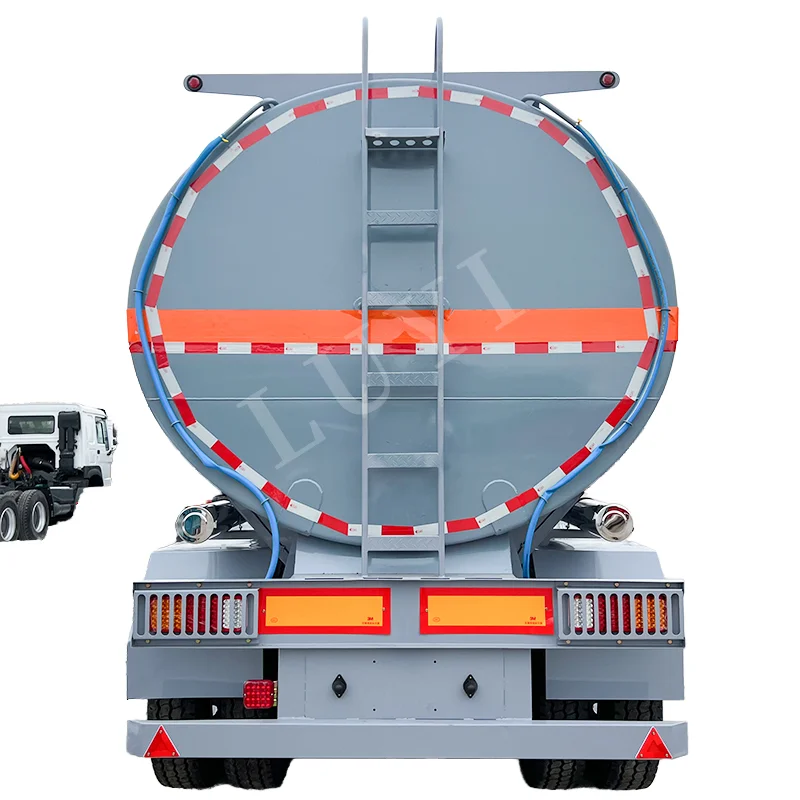 FAFY3-Axle Stainless Steel Water/Fuel Transport Tanker 40000-50000L Capacity Semi-Trailer Truck