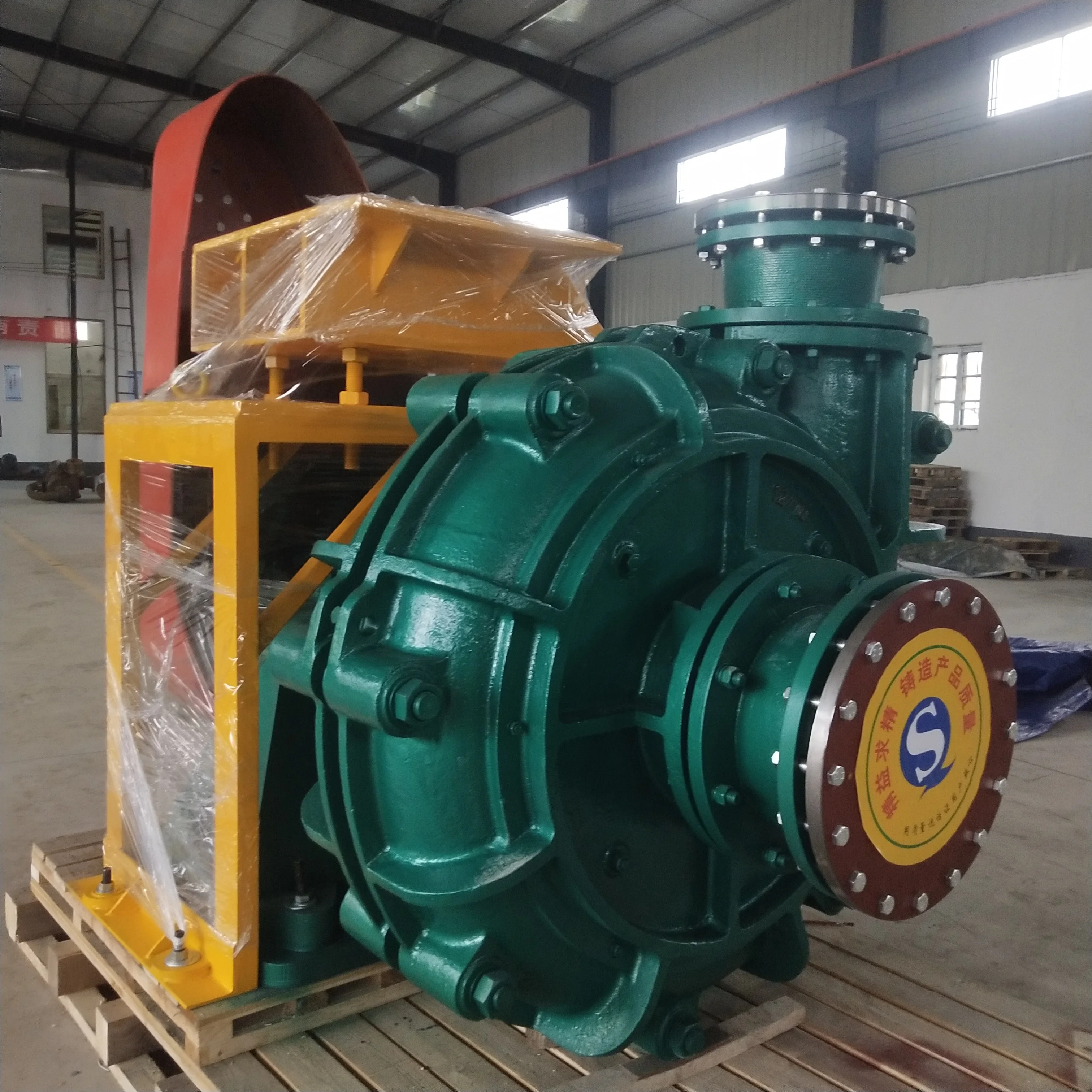 Hot sale centrifugal slurry pumping machine horizontal feed slurry pump