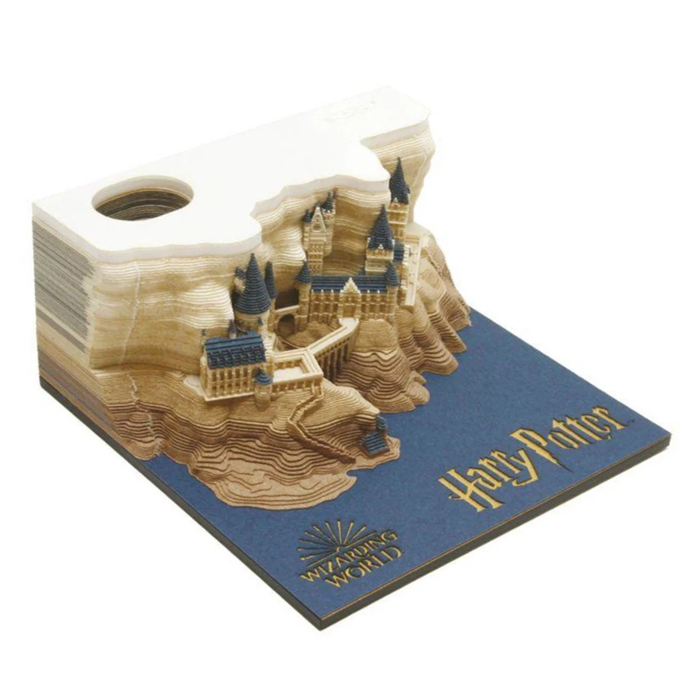 
Sweetmade Customized Holwarts led light Checklist Note Pad Luxury Giveaways 3D Memo Pad For Office Supplies 