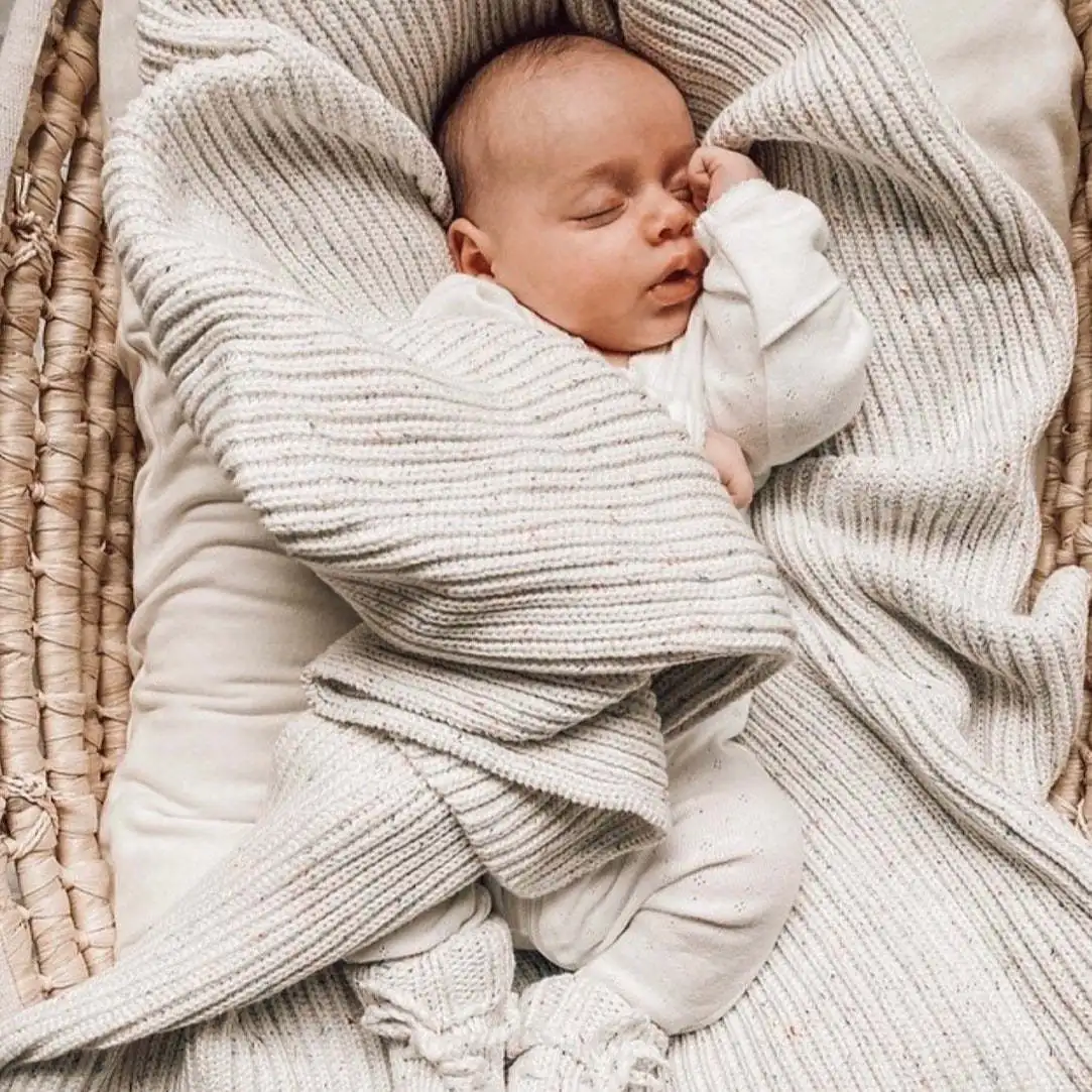 Ins Baby Knitted Blanket Baby Shower Towels And Blankets Soft Crochet Baby Knitted Blanket For Newborn