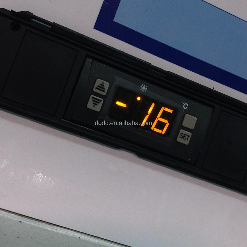 Indoor Single Glass Door Display Bagged Ice Freezer for 100 Bags Ice Storage