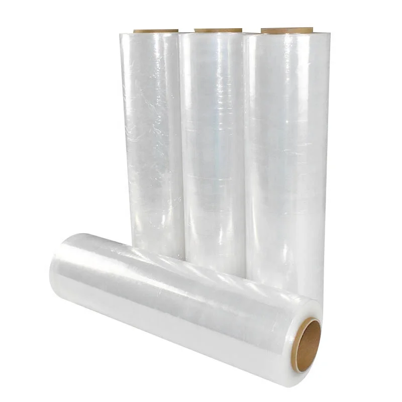 Factory Price Jumbo Rolls PE Stretch Film Soft Stretch Film Soft Plastic Pallet Wrap for Packaging PE Pallet Packaging Film