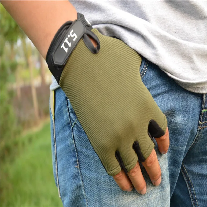 cheap half finger cycling gloves Riding wear-resistant non-slip training driving gloves sports climbing fighting fitness gloves