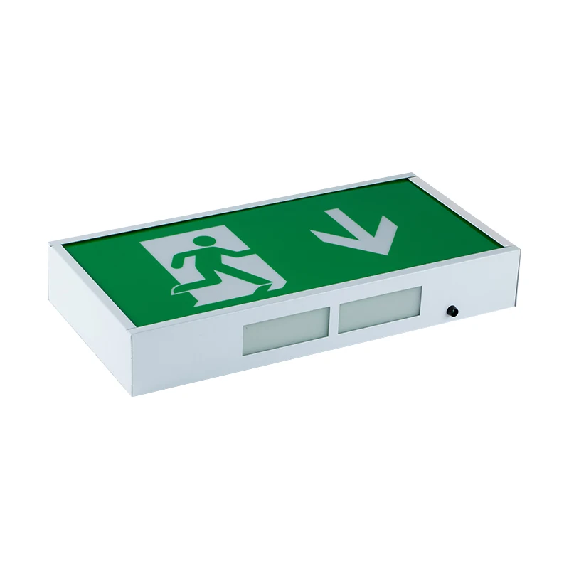 China Factory Rechargeable AC220-240V 3 hours Fire Box LED Emergency Exit Sign Light