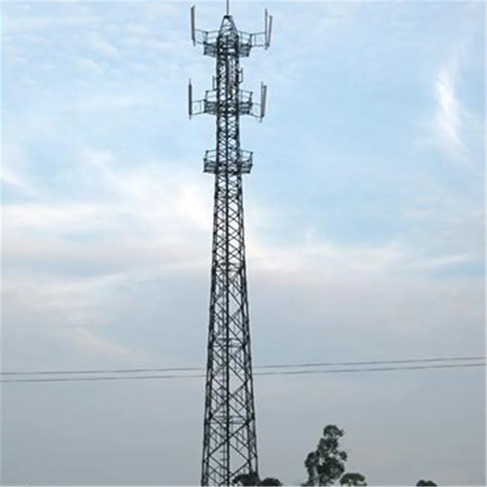 Hot Dip Galvanized 5G Internet Mobile Phone Signal Telecommunication Telecom Angle Steel Tower