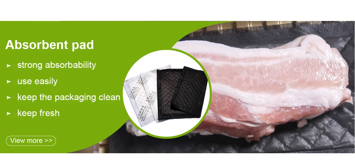 RUNFU 200 x 180 mm Dri-Loc 60 Gram Butcher Shop Pads Absorbent Pad Meat Soaker