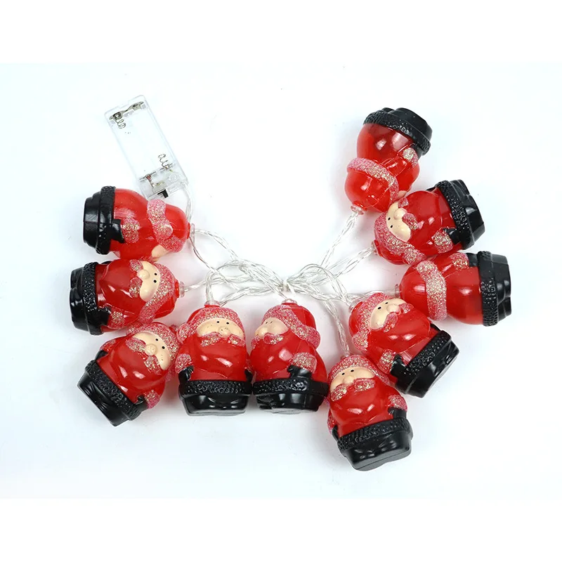 LED String Lights 1.5M 10LED/3M 20LED Snowman Santa Claus Christmas Fairy Lights for Home Bedroom Wall Patio Decoration