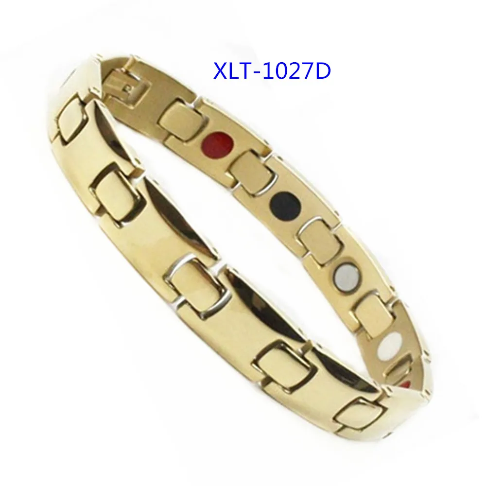 
Super sales FIR negative ions women jewelry stainless steel magnetic bracelet 
