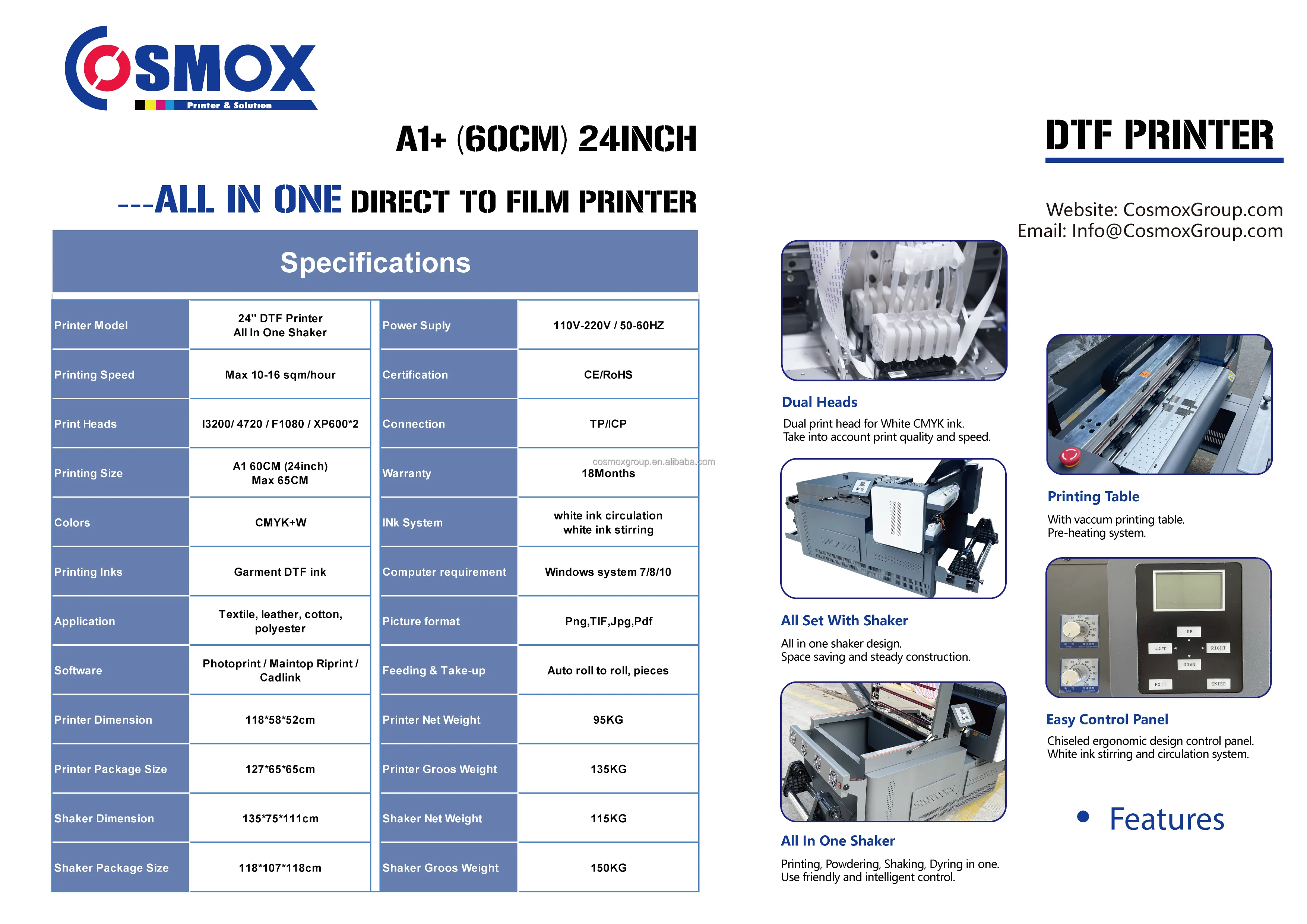 a3 plus dtf printer with shaker hjd dtf printer dual head galaxy ace 30cm dual head dtf printer