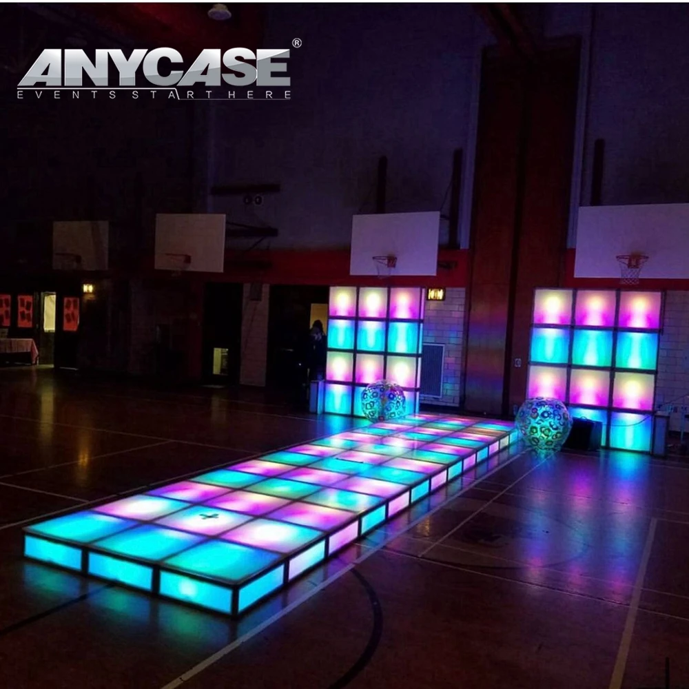 2x2ft Light Weight Trade Show Wedding White Stage Lumo ProX Infinity LED event wedding LED stage Cube for USA