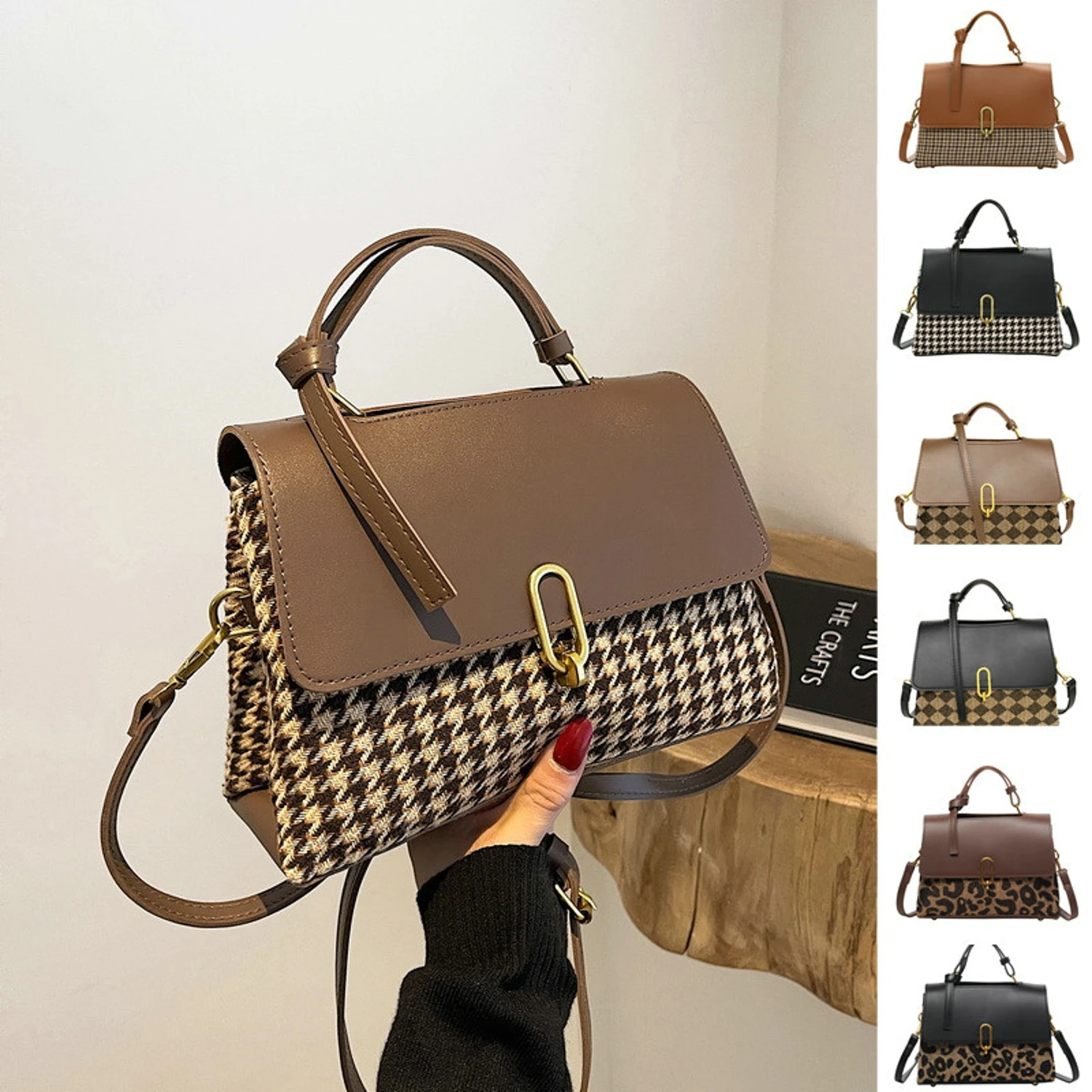 2022 Grid Korean Stylish Sling Bag Fashion Clutch Handbag For Girls Designer Bags Women Handbags Ladies