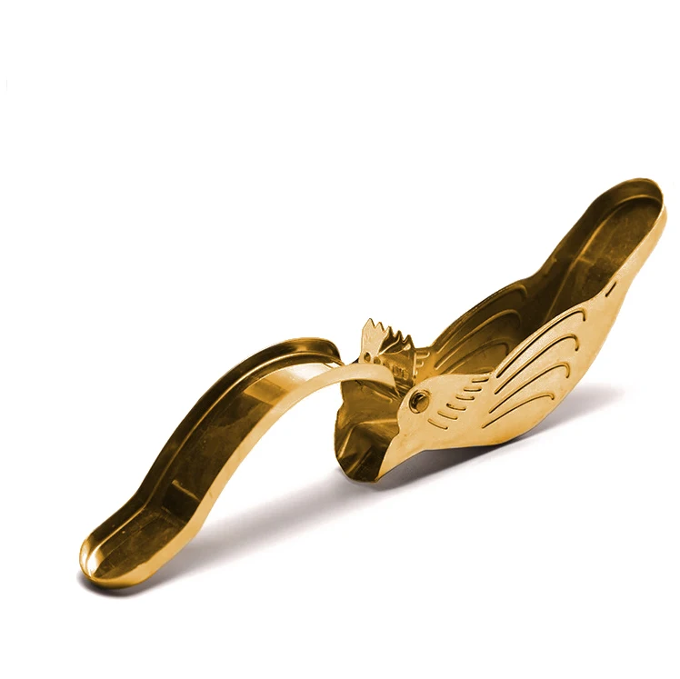 RAYBIN Gold Stainless Steel Bird Juicer Portable Elegance Fruit Bird Shape Hand Manual Juicer Lemon Slice Squeezer