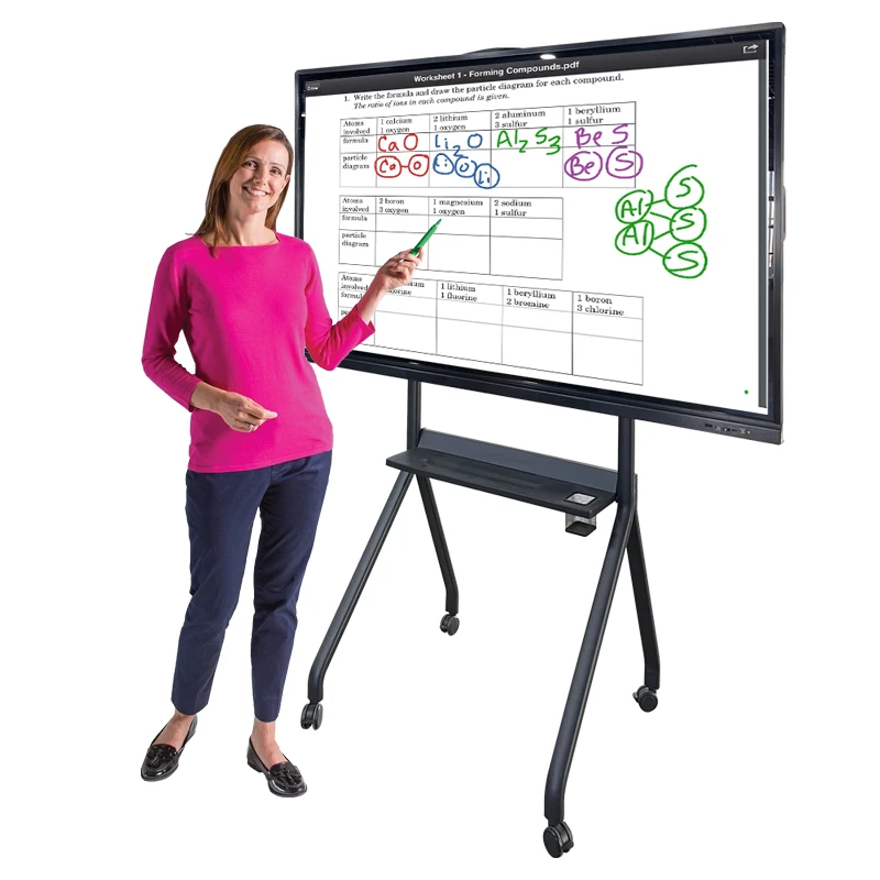 Custom Education Interactive Digital Flat Panel All in One Touch Screen Classroom Whiteboard Smart Board