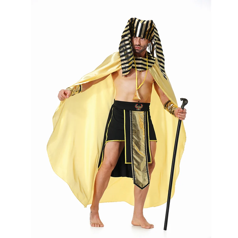 Halloween Costume Adult Egyptian Costume Cosplay Male Egyptian Pharaoh Costume