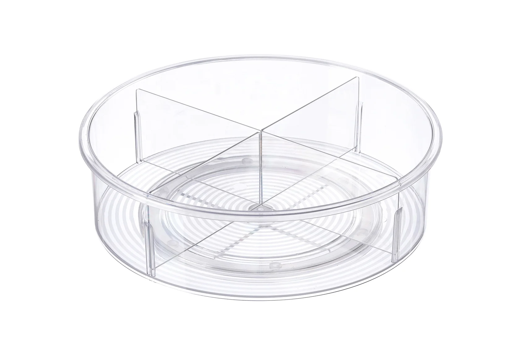 Пластиковый круглый вращающийся кухонный Органайзер Lazy Susan