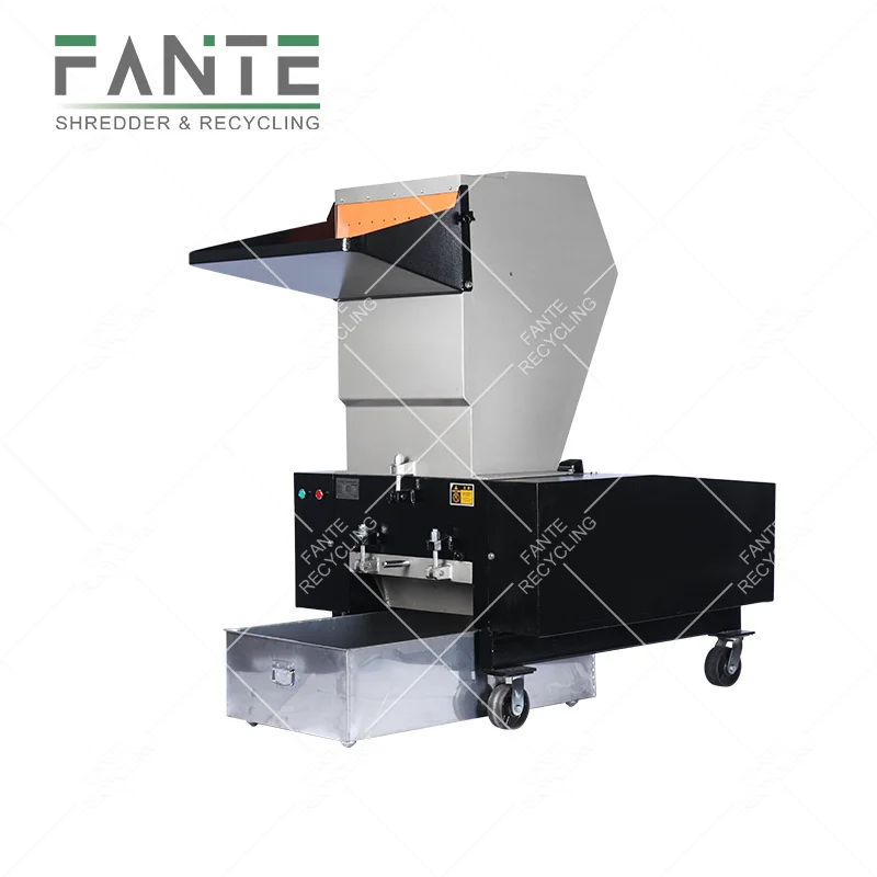 FANTE Waste hard plastic barrel film pet bottle recycling plastic pp grinder crusher