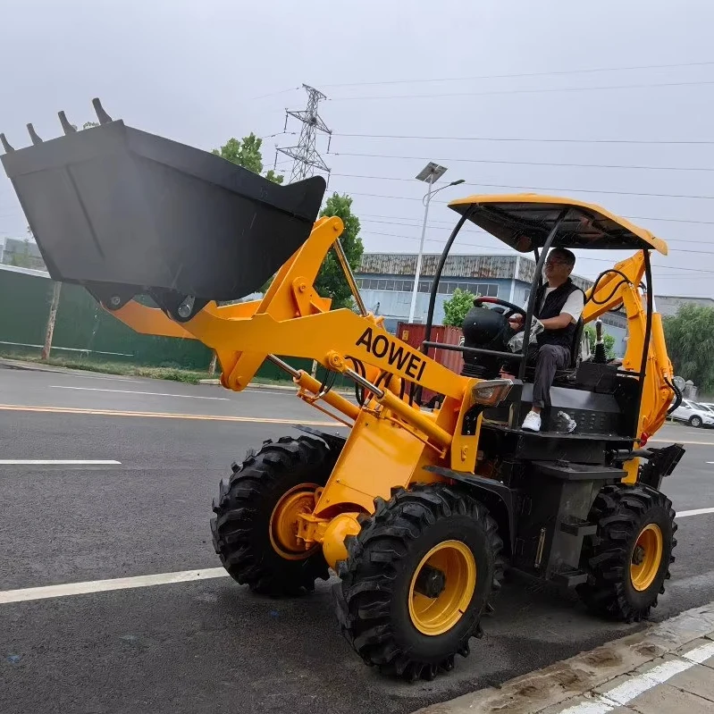 china brand new mini backhoe loader hydraulic rock breaker backhoe loader ce certification diesel engine wheel loader digger