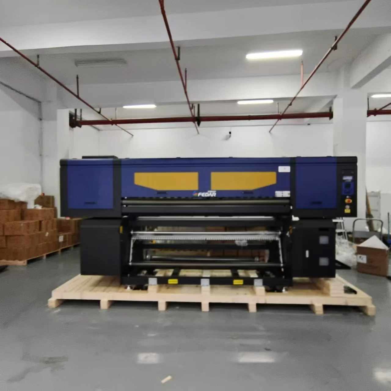 Best Large Format 1900mm Wide Digital Fabric Inkjet Printer with 8 Epson Print Heads New Condition with Core Motor Components