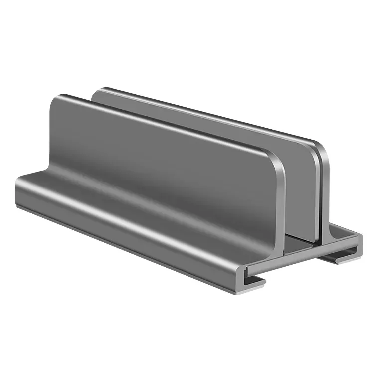 2023 версия Регулируемый Слот ширина алюминиевый двойной вертикальный держатель для ноутбука