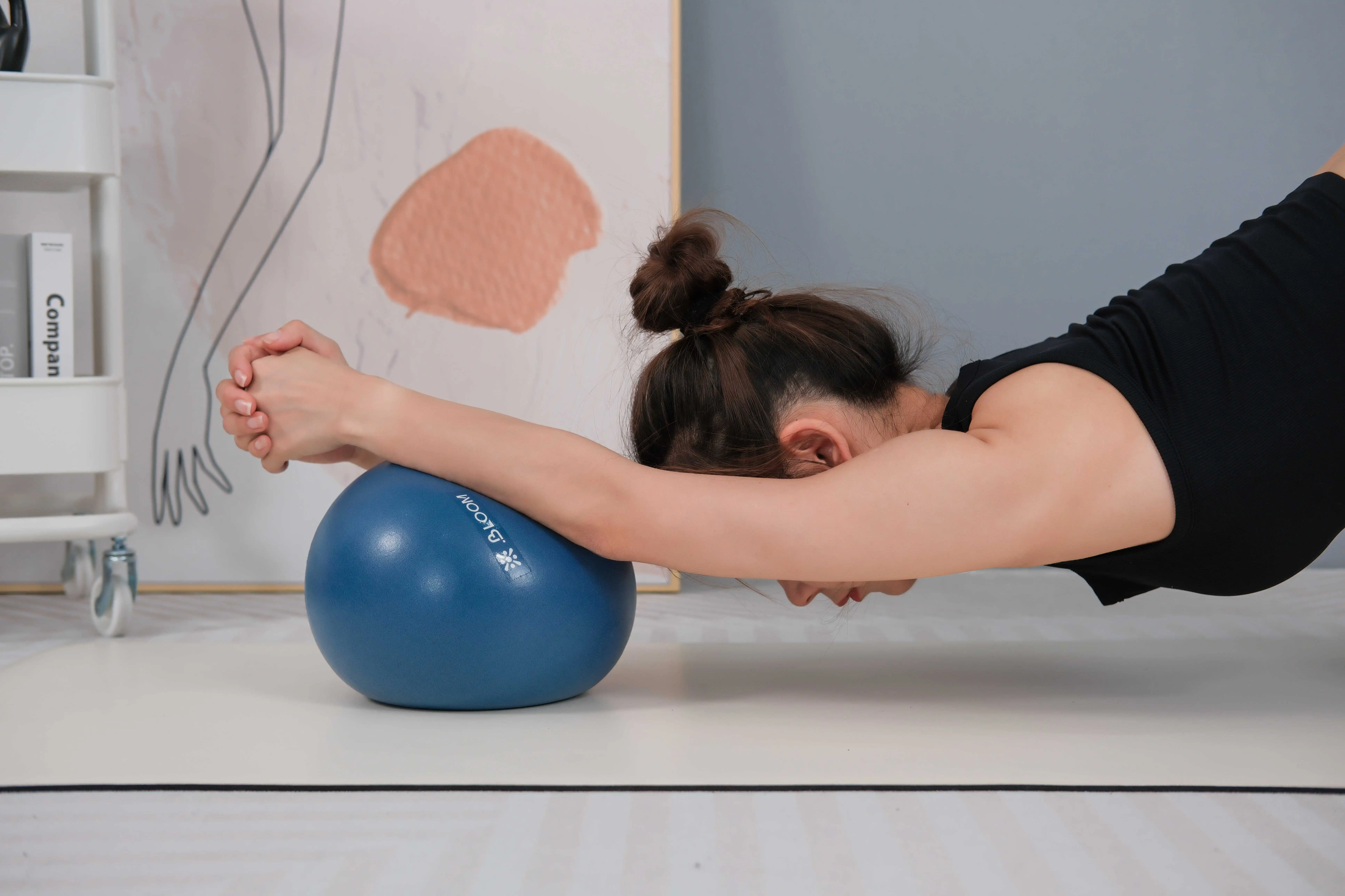 Custom Small Mini PVC Thickened Yoga Ball for Gym Fitness Exercise Stability Thicker Upgraded Pilates Ball