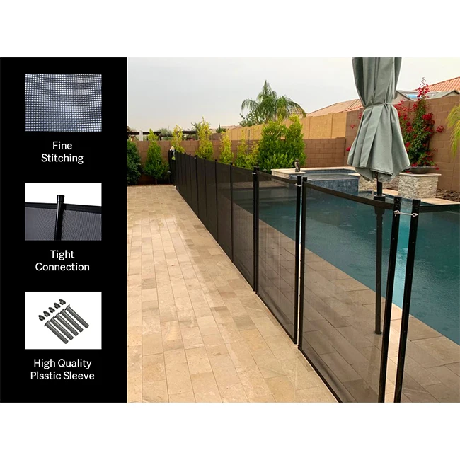 Mesh Swimming Pool PVC Coated Removable Fence For Sale