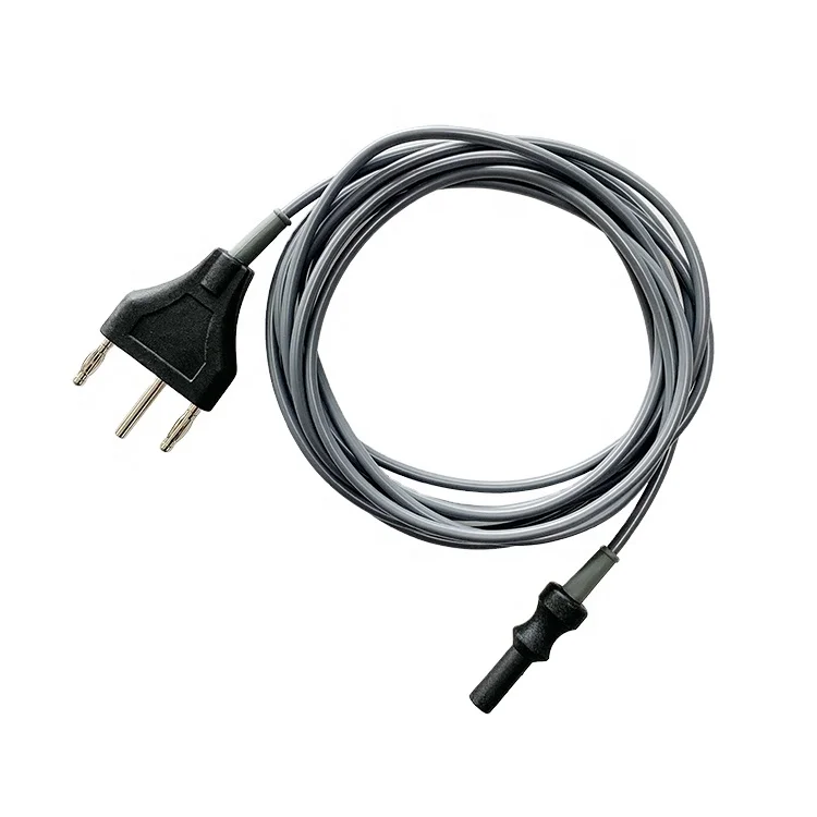 High Quality Laparoscopic Surgical instrument Unit Silicone Cord Reusable 4mm Unipolar High Frequency Coagulation Forceps Cables