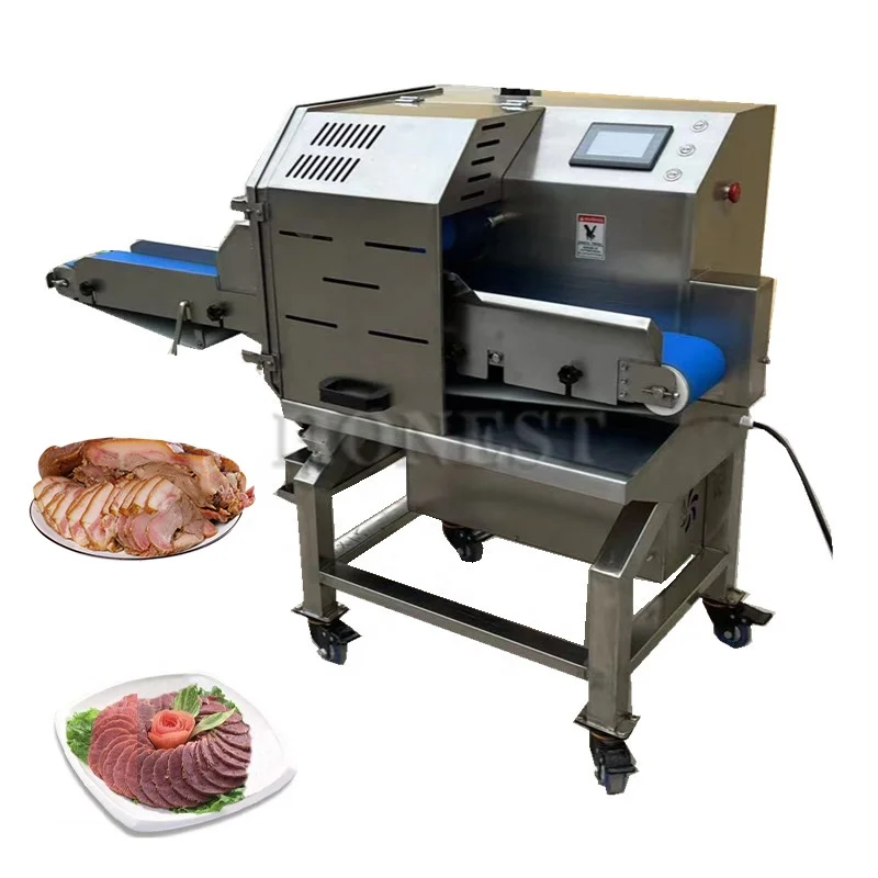 High Efficiency Slicer Machine Meat / Meat Slice Cutter / Cooked Meat Slicing Machine