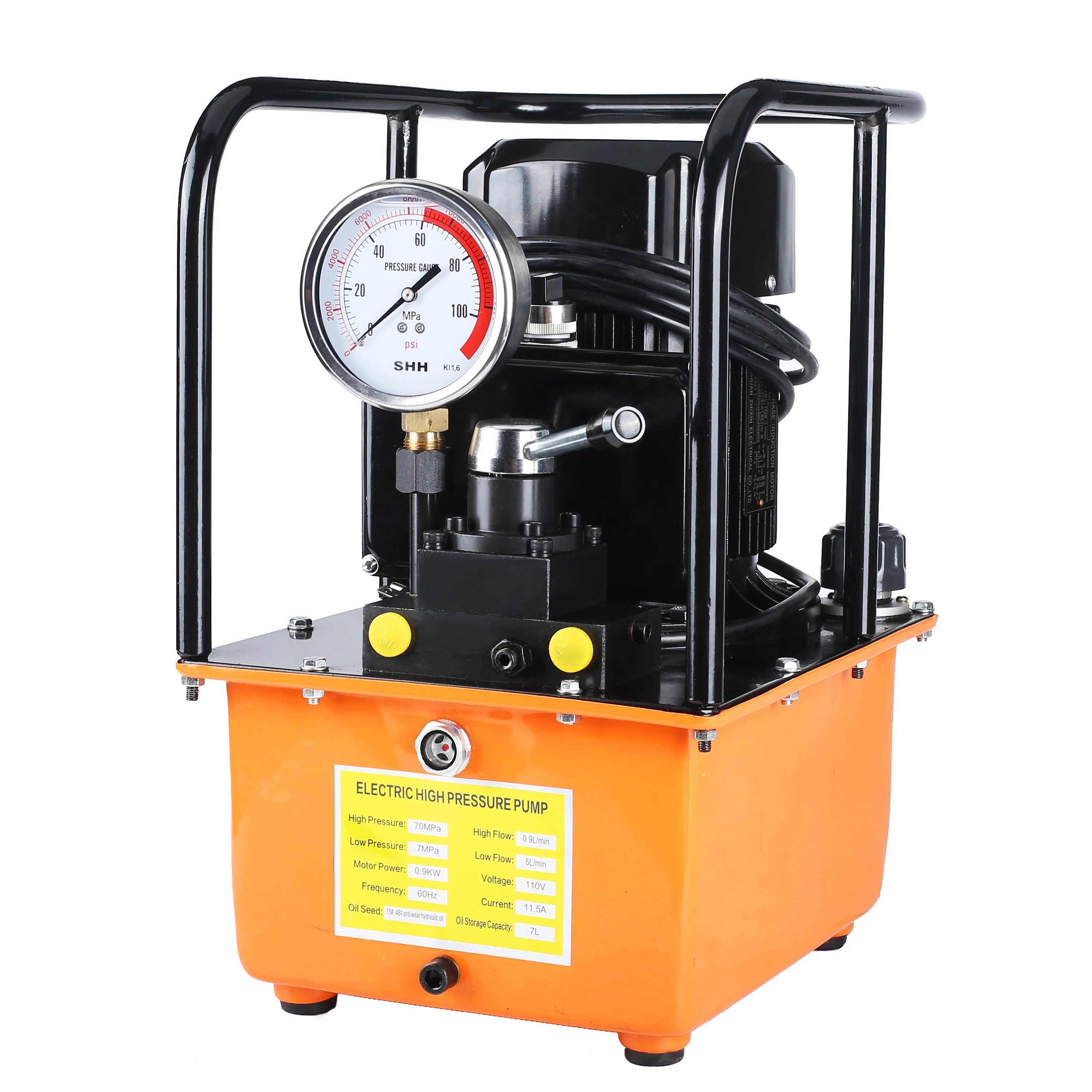 Single Double acting Oil Pump Hydraulic Crimping Tool 70MPa High Pressure Electric Hydraulic Pump