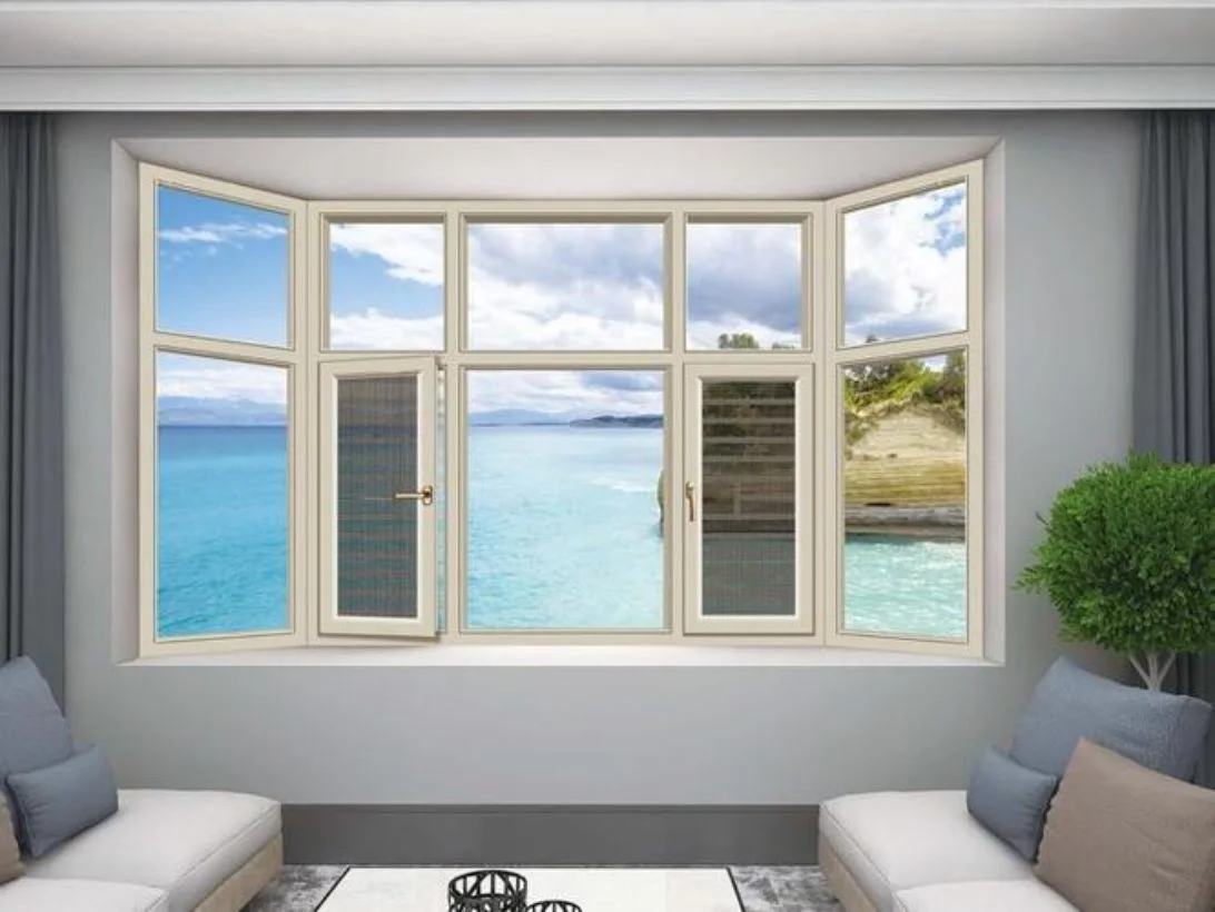 Hurricane Impact Soundproof Aluminum UPVC Windows Vinyl Double Triple Glazed Low-E Glass PVC Casement Window