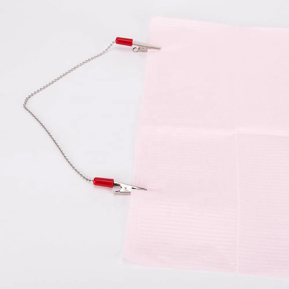 Красочный металлический держатель для стоматологических салфеток гибкая шаровая цепочка нагрудник зажимы типа крокодил