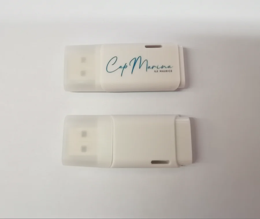 Simple 2D/3D white Usb Flash Drive,  Custom Logo USB3.0 White USB Flash Drive 8gb 16gb 32gb