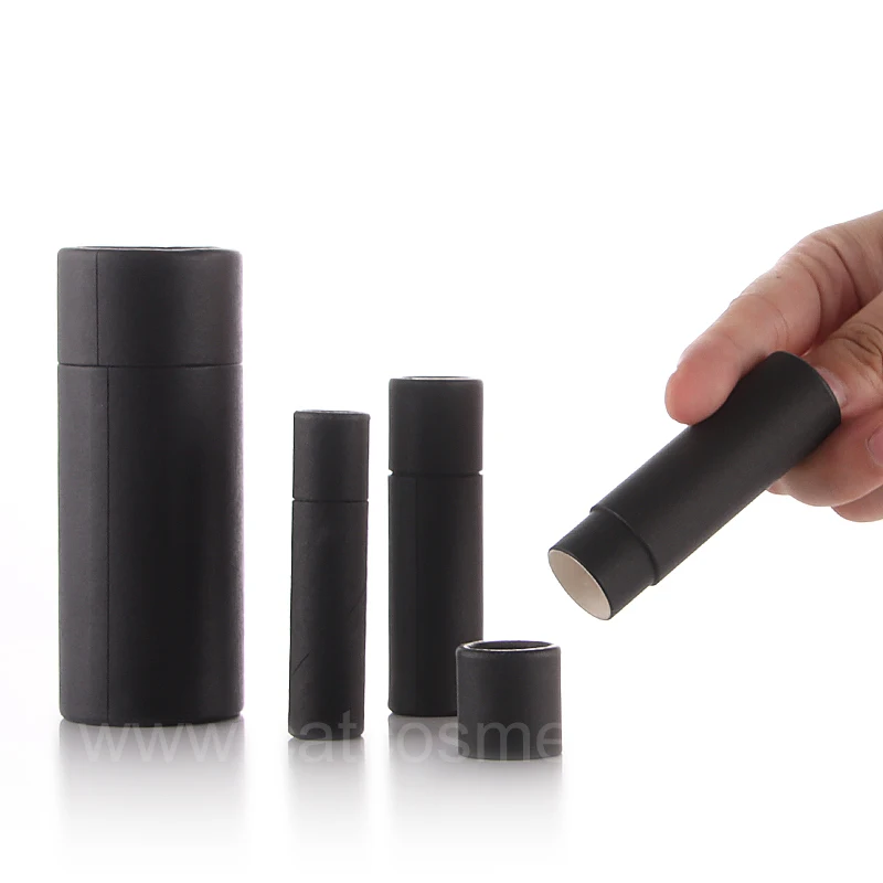 Empty Biodegradable Refillable Eco Friendly Deodorant Stick Kraft Paper Tube Deodorant Stick Container Packaging