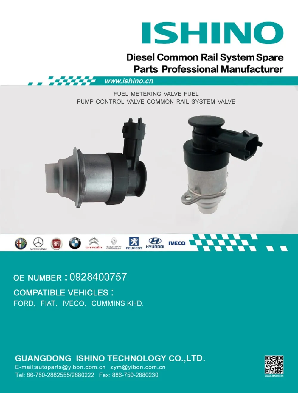 Common Rail Fuel Pressure Control Valve 0928400757 For Fiat Ducato Iveco Daily Regulator Metering Solenoid Valve 1462C00998