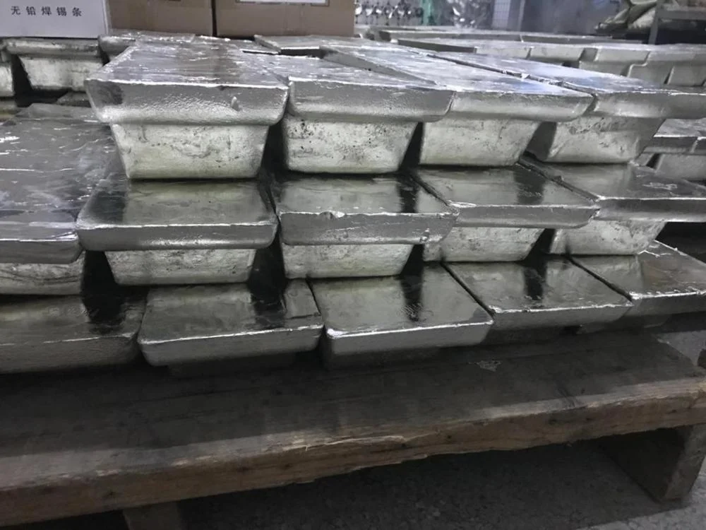 Manufacturers supply Tin Ingot 99.9% Sn tin metal ingot