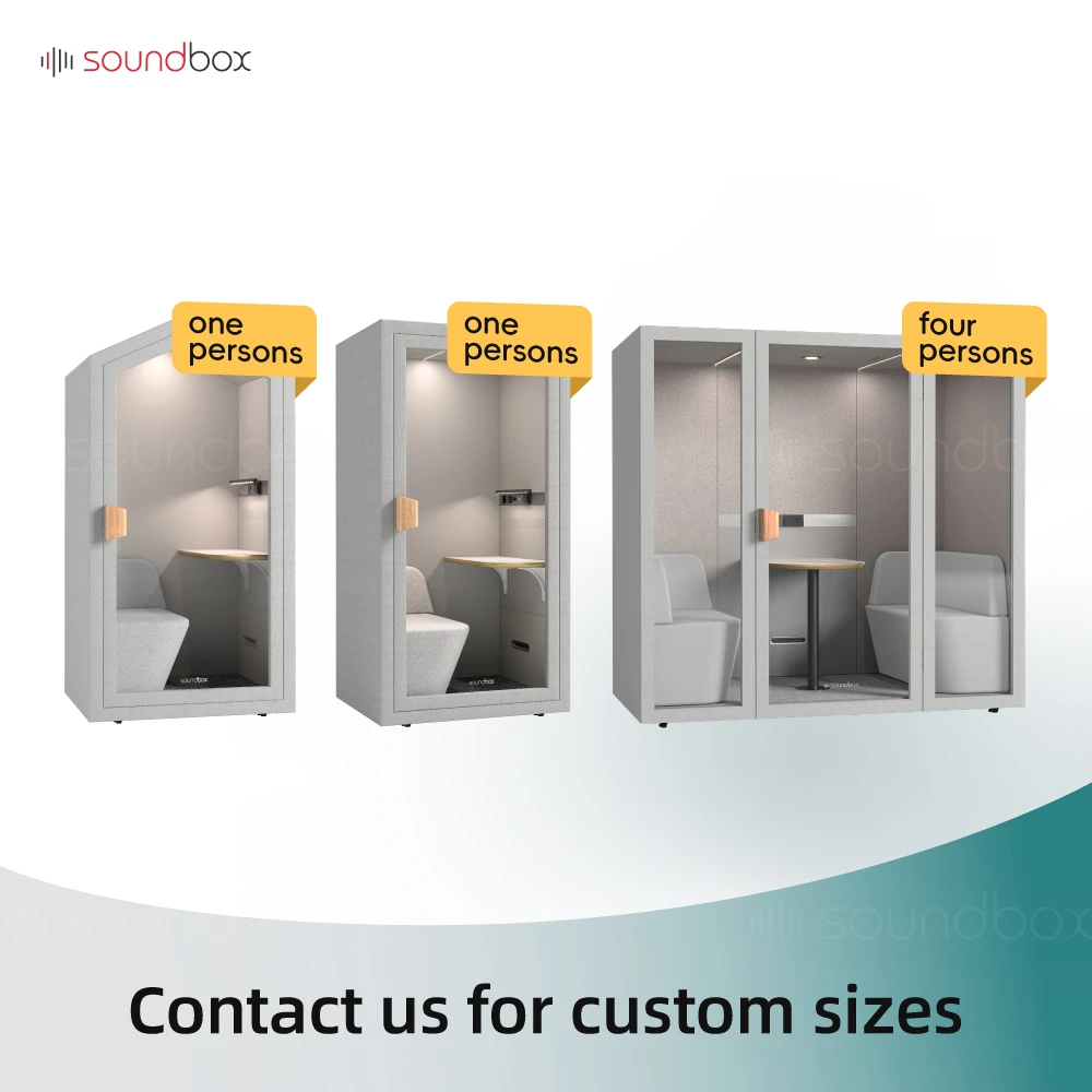 Soundbox telephone booth call house booth movable soundproof office acoustic booth meeting pod home office pods