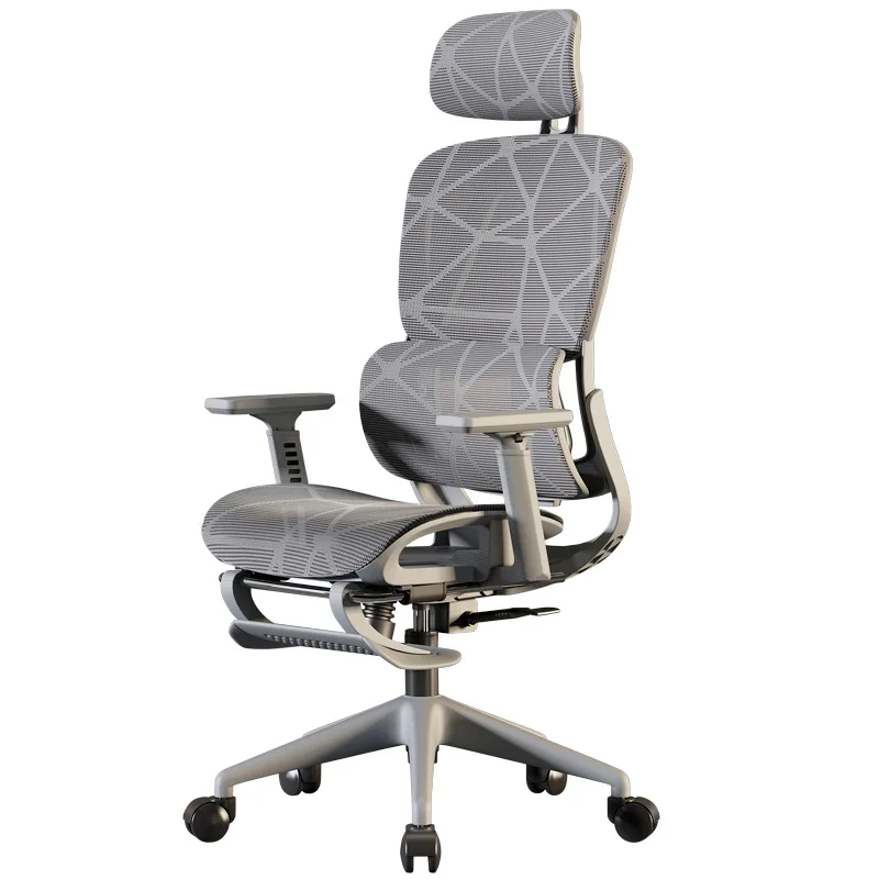 High quality home office furniture 3D armrest high back comfortable computer chair hollow cushion ergonomic mesh chair office