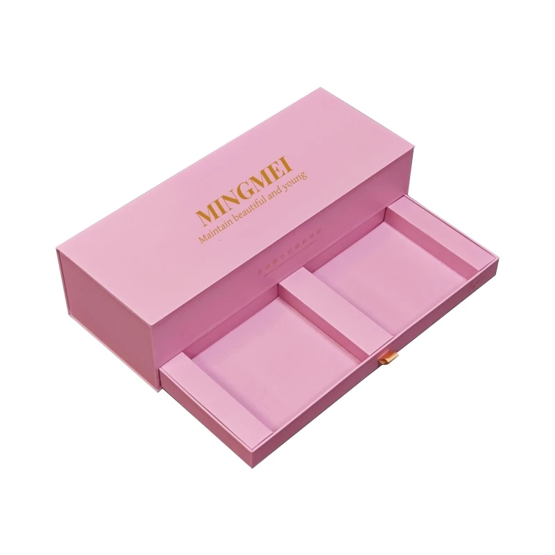 Custom Logo High-quality Two Layers Facial Mask Skin Care Products Set Packaging Luxury Cardboard Gift Box With Magnetic lid