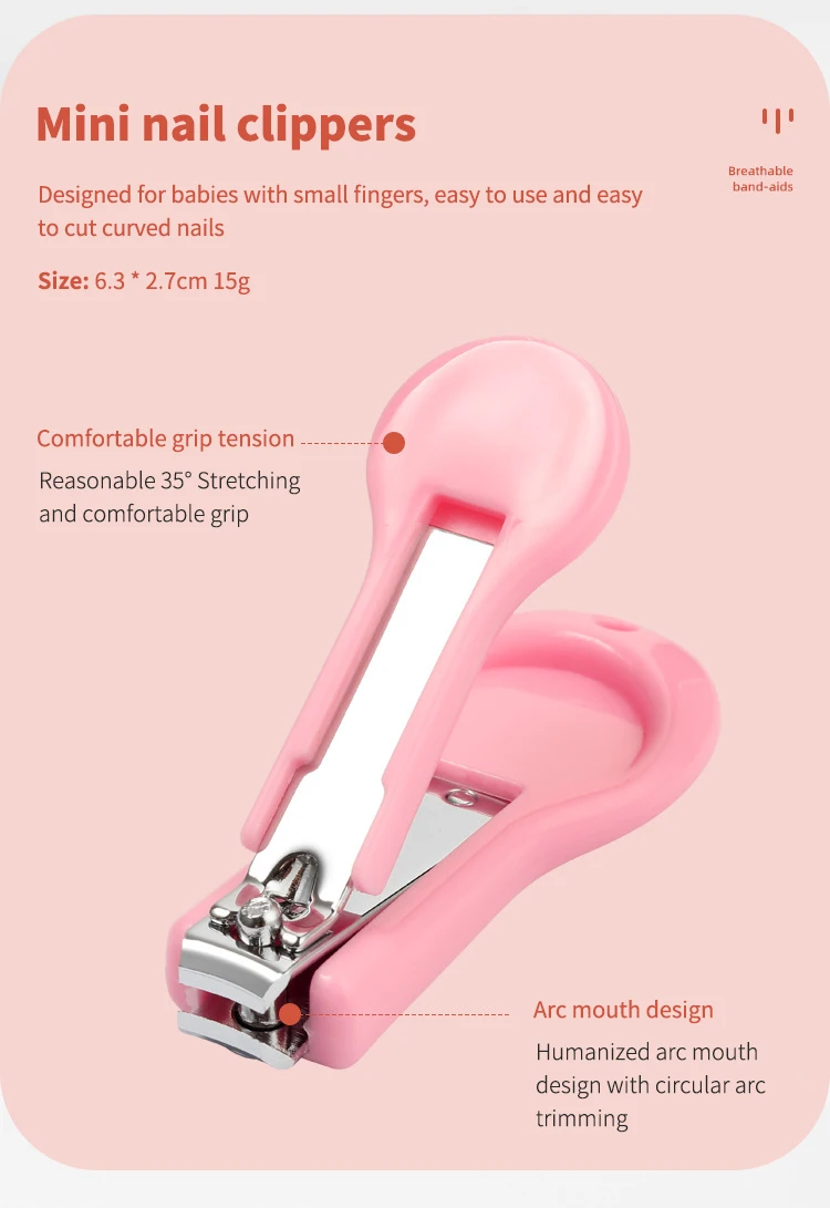 2024 New YD Professional Safe Reusable Baby Grooming Set Nail Trimmer Manicure Set for Newborn Infant