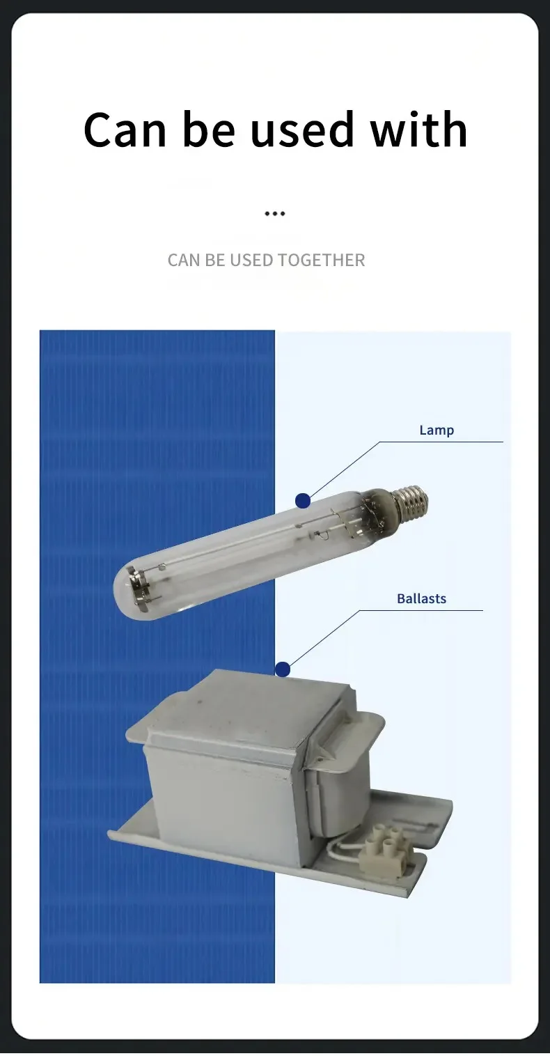 High Quality Aluminum Material 400 Watt 220v High Pressure Sodium Vapour Lamp Hps Ballast